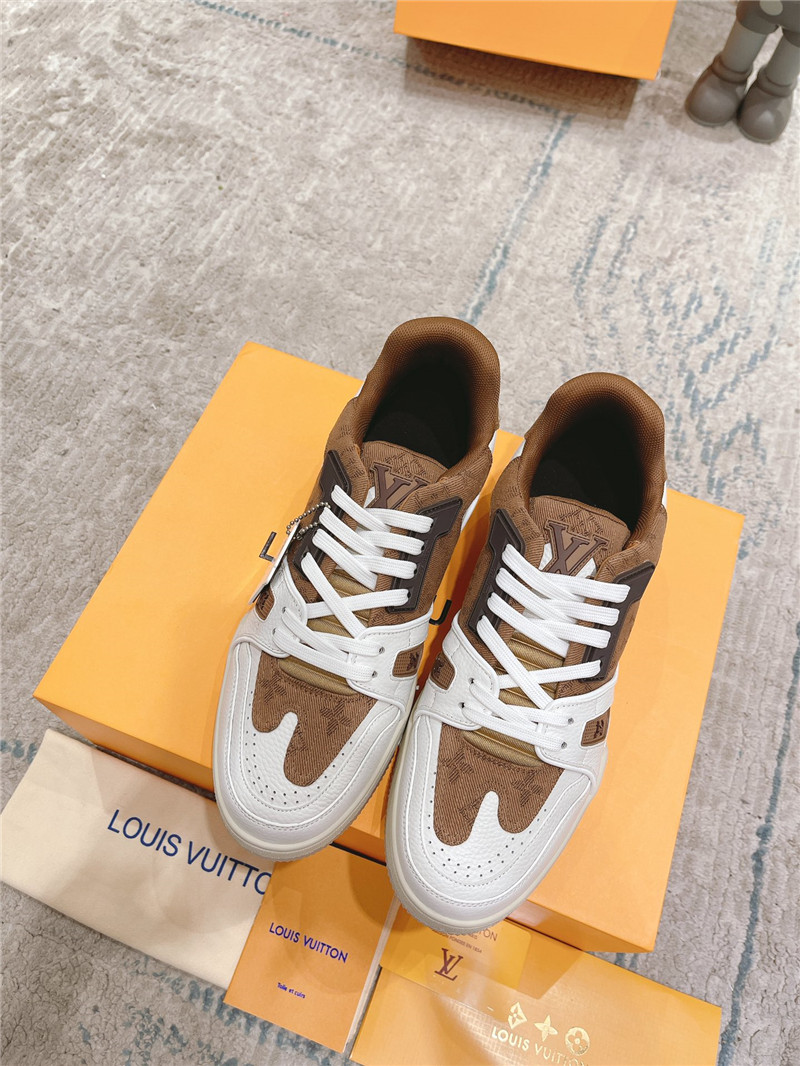 l0vis Vvtt0n white & brown sneakers for women