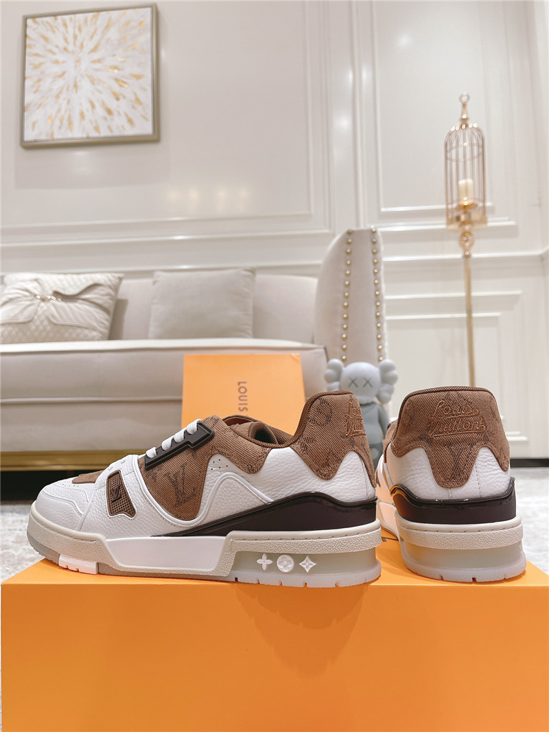 l0vis Vvtt0n white & brown sneakers for women