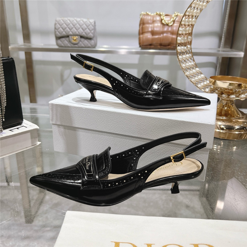 Dior Boy Slingback Pump Black