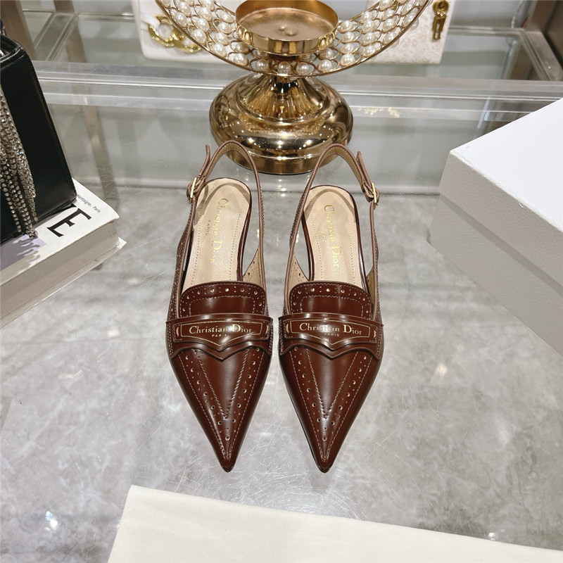 D10r boy slingback pumps brown