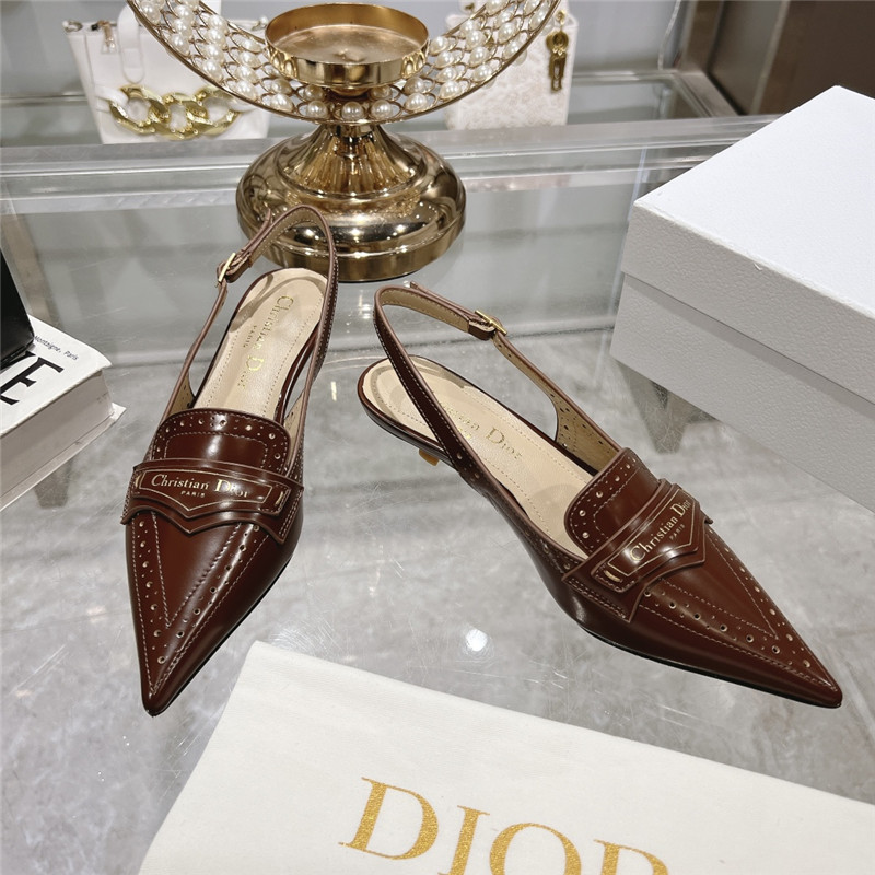 D10r boy slingback pumps brown