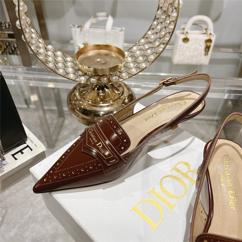 D10r boy slingback pumps brown