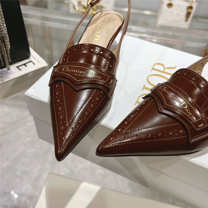 D10r boy slingback pumps brown