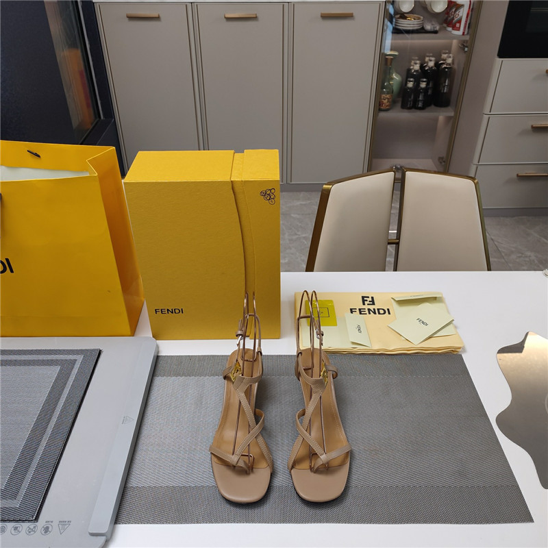 Fendi Ffold 55mm Leather Sandals