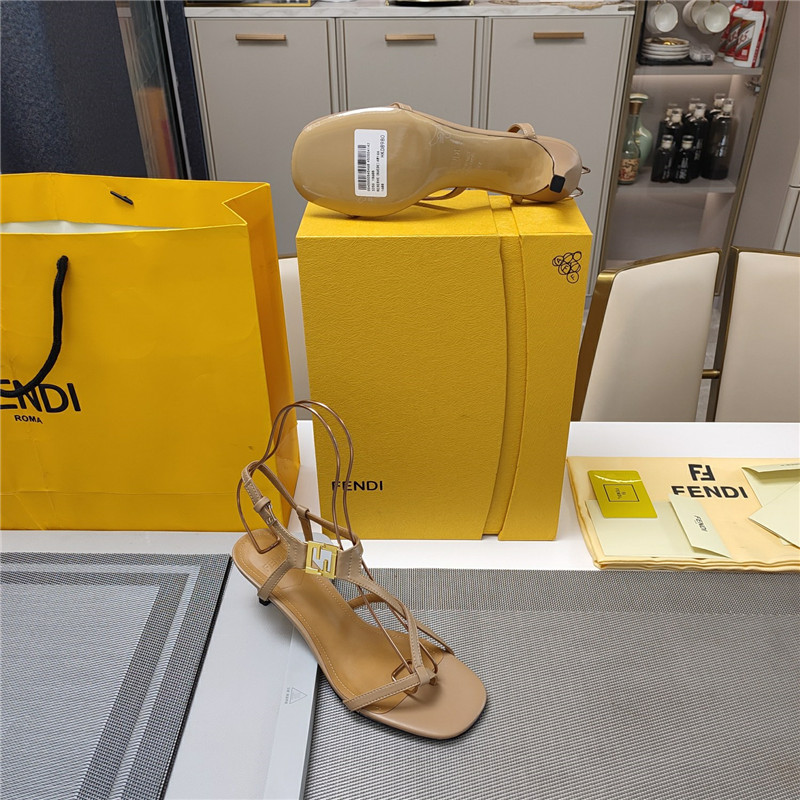 Fendi Ffold 55mm Leather Sandals