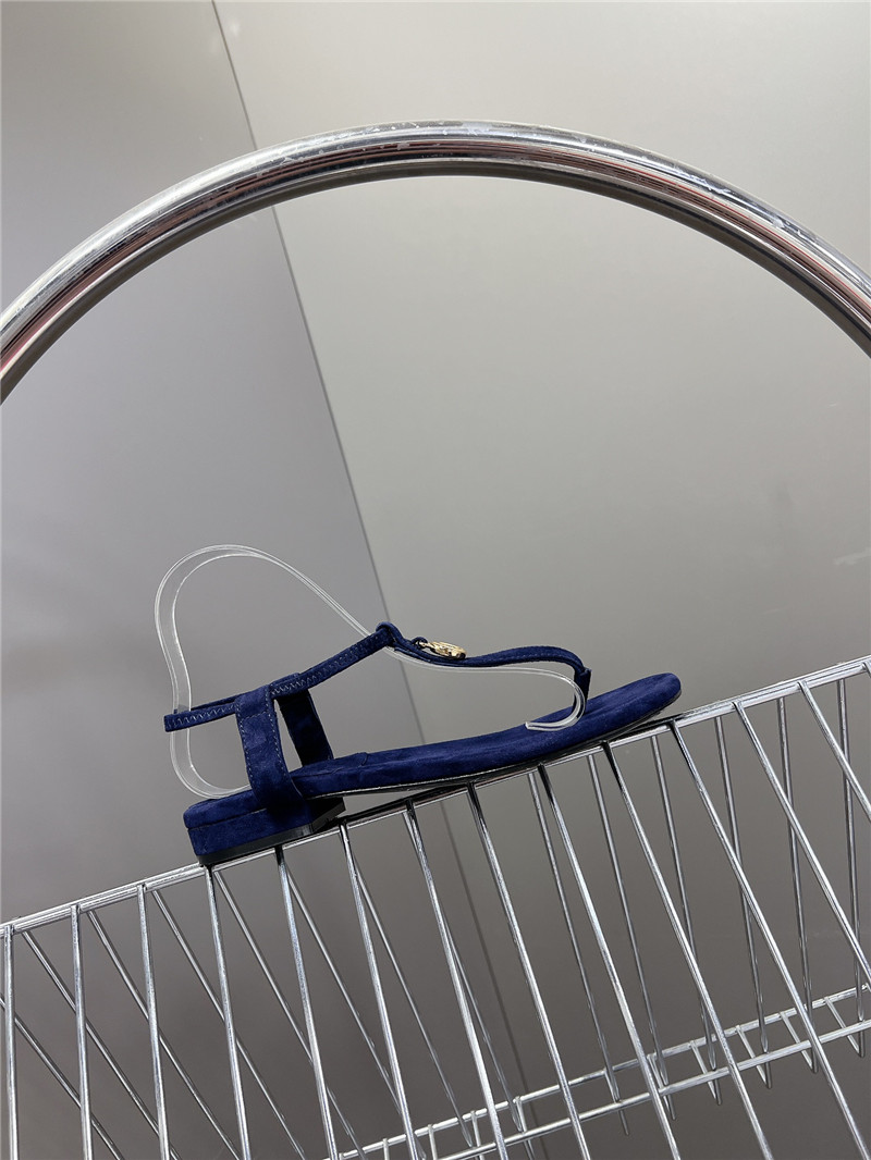 L0r0 P1ana mindil embellished suede sandals in blue