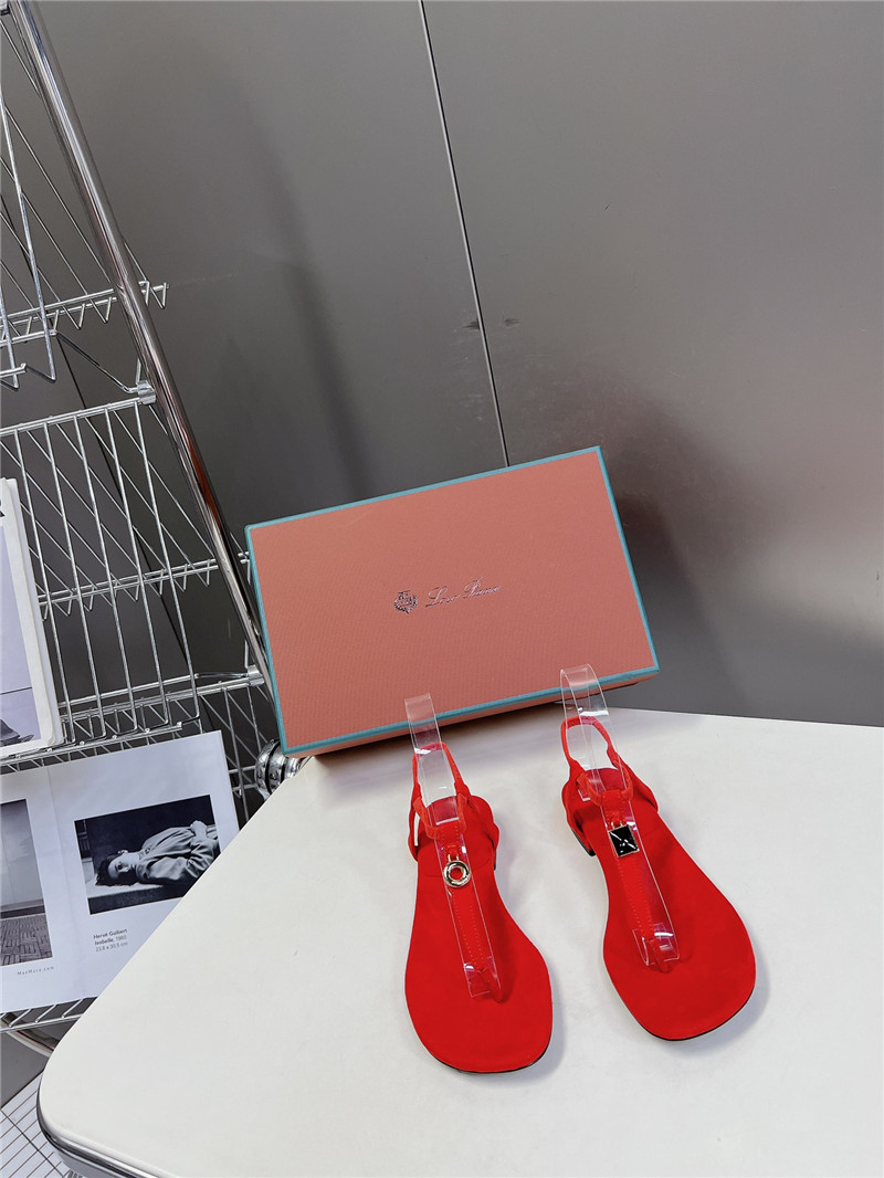 L0r0 P1ana mindil embellished suede sandals