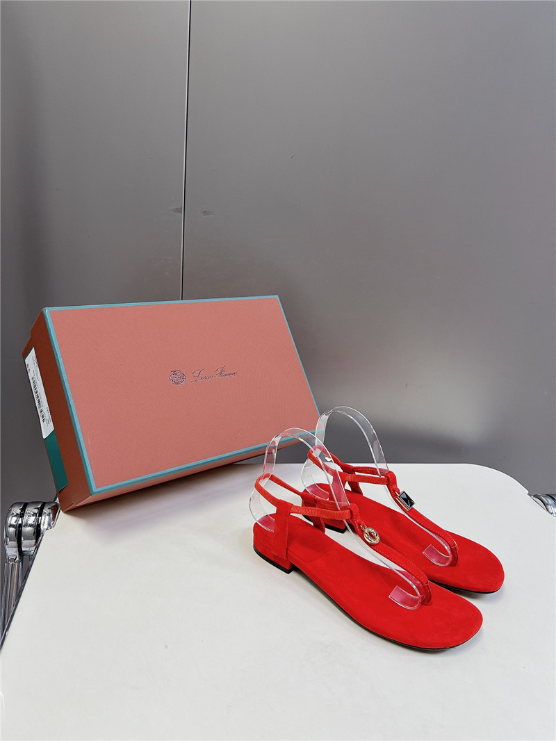 Loro Piana Mindil Embellished Suede Sandals