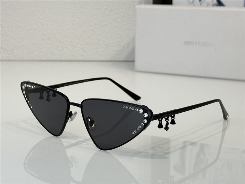 Jimmy Choo cat-eye frame diamond pendant sunglasses