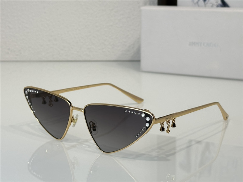 Jimmy Choo cat-eye frame diamond pendant sunglasses