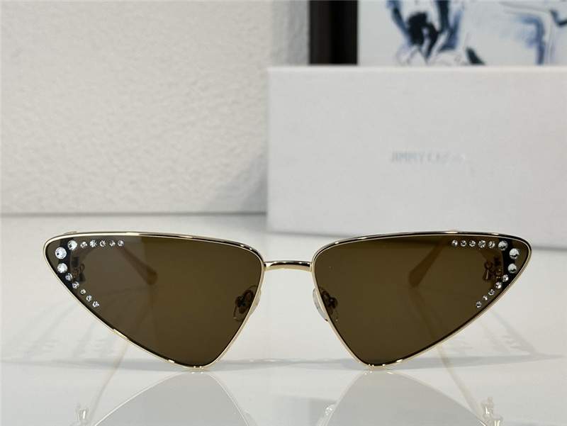 Jimmy Choo cat-eye frame diamond pendant sunglasses