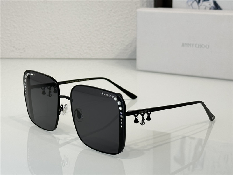 Jimmy Choo square diamond pendant sunglasses