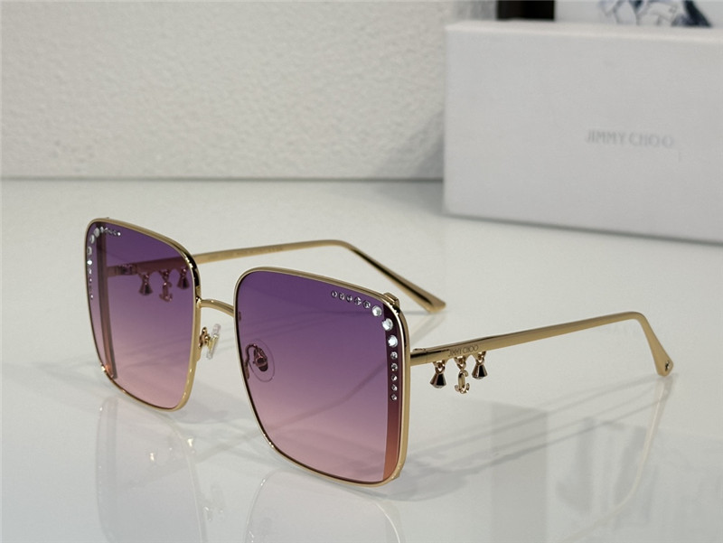 j1m*y ch00 square D1am0nd pendant sunglasses