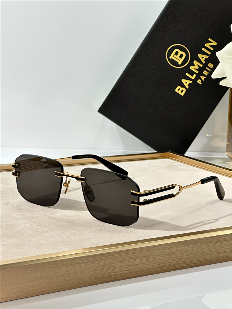 Balmain rimless square sunglasses