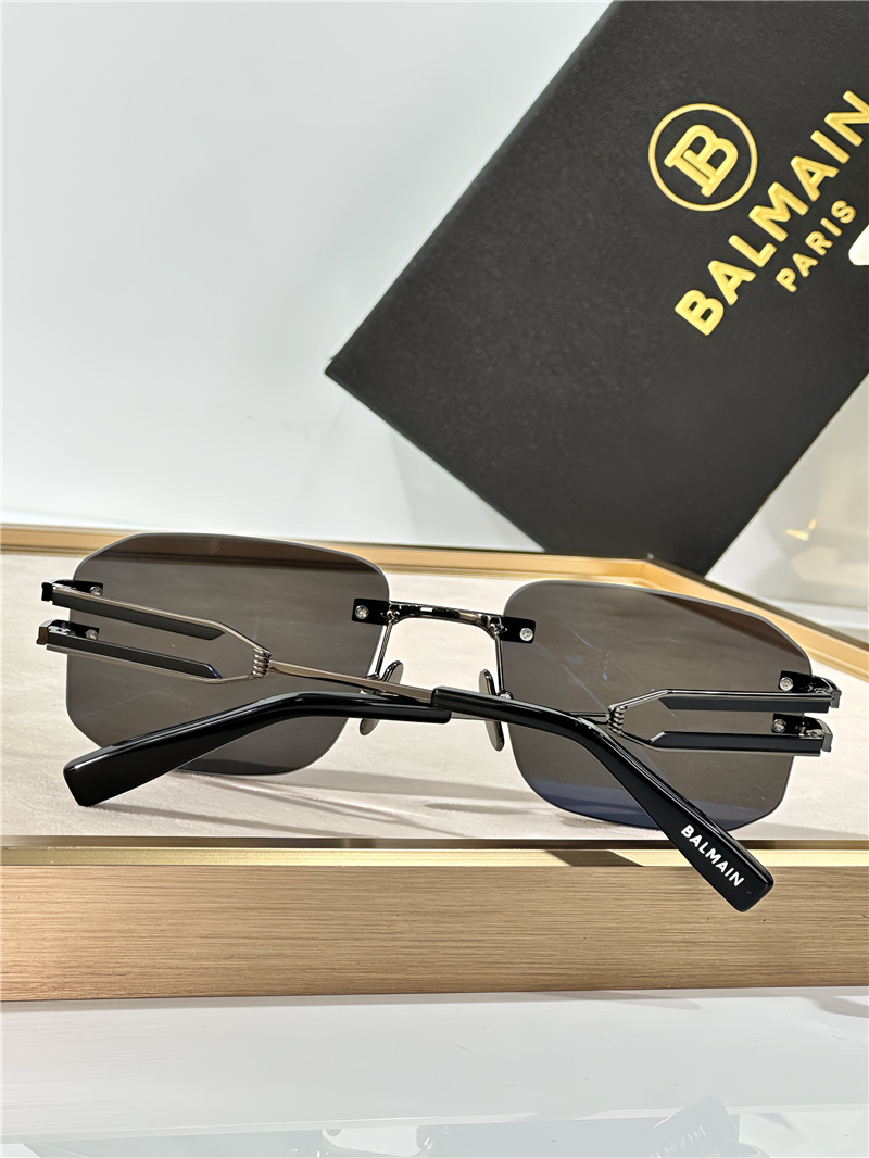 Balmain rimless square sunglasses