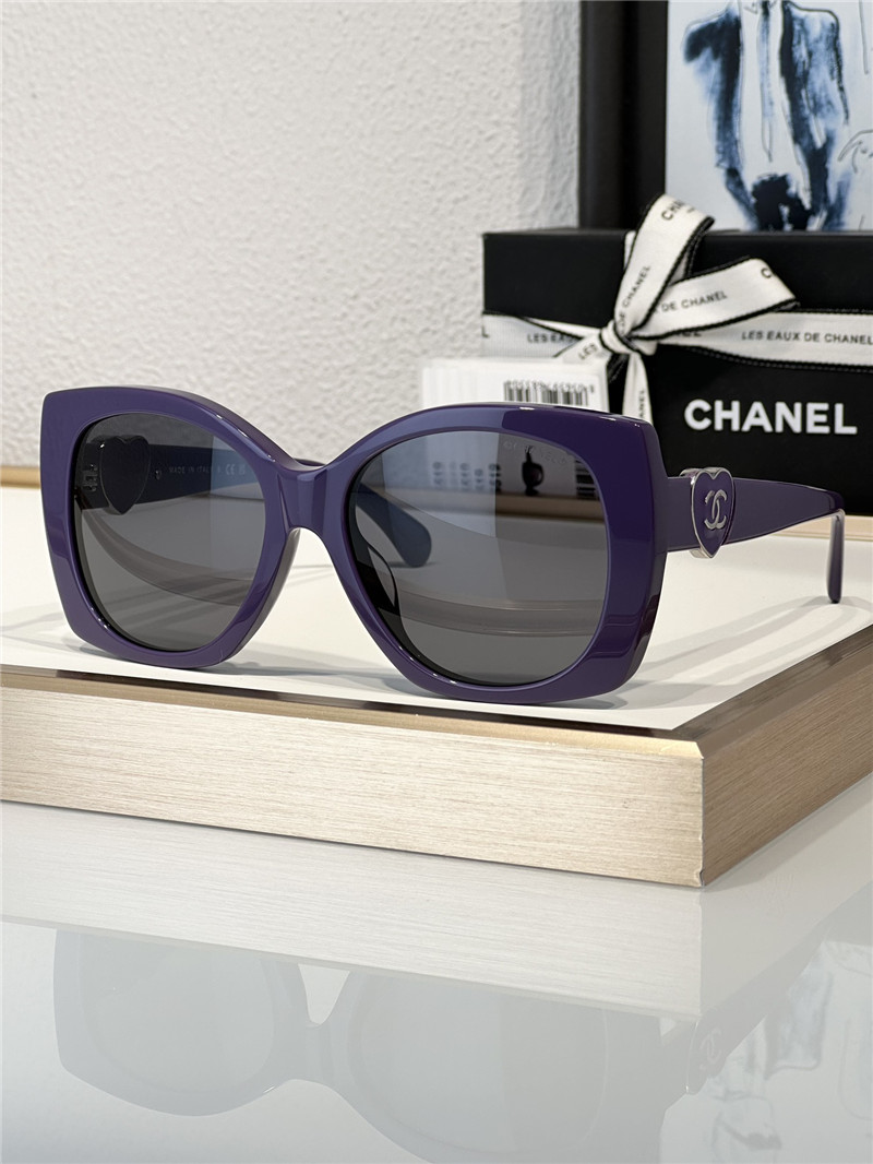 Ch**el stylish heart sunglasses