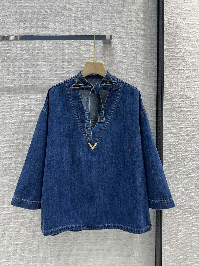 valentino kaftan denim top replica clothing sites