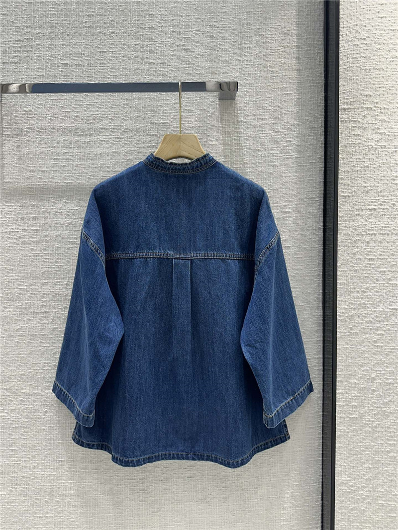 Va1e*ntin0 kaftan denim top replica clothing sites