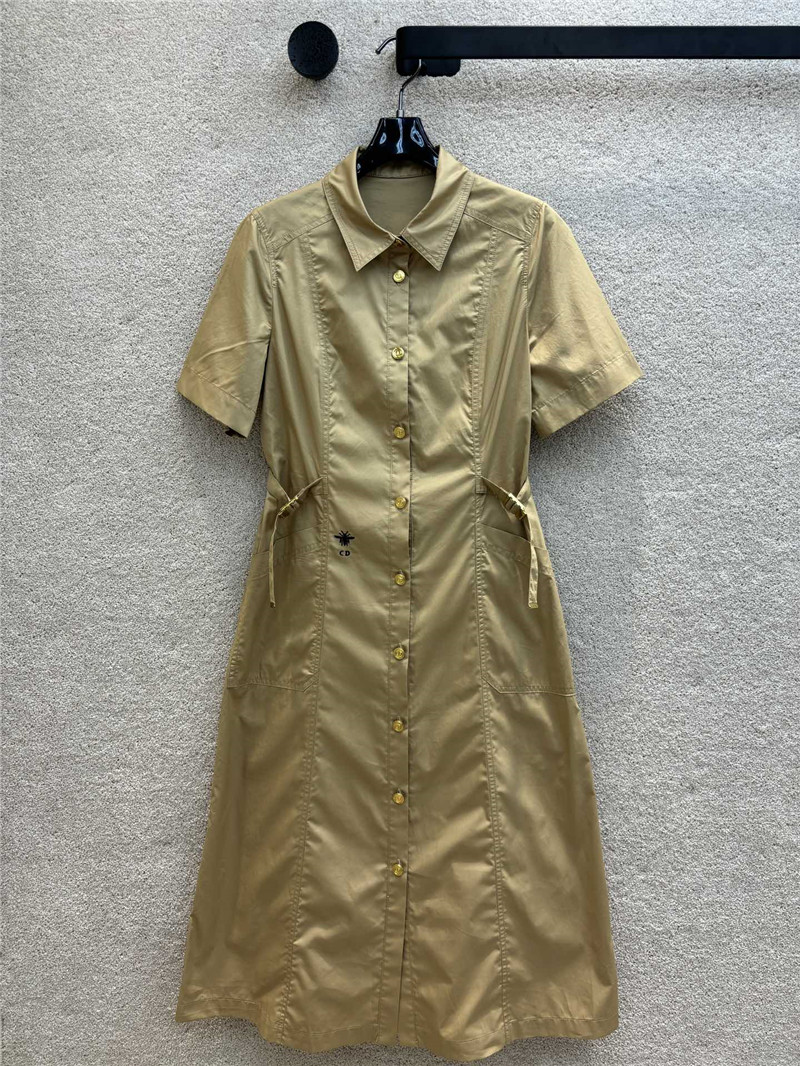 dior short sleeve button dress replica clothes