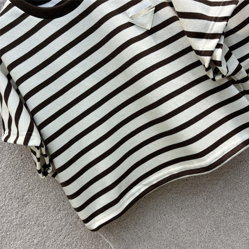 prada triangle logo decorative striped suit replica d&g clothing