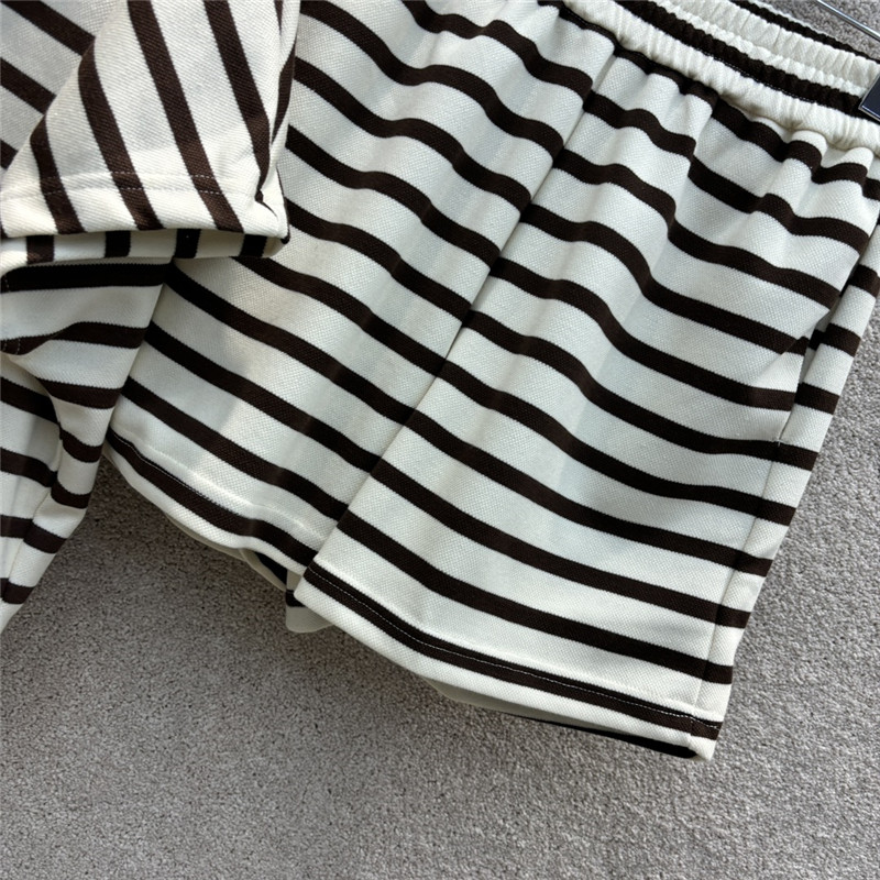 prada triangle logo decorative striped suit replica d&g clothing