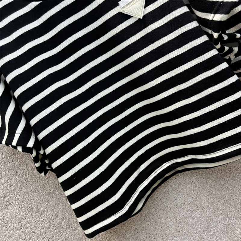 prada triangle logo decorative striped suit replica d&g clothing