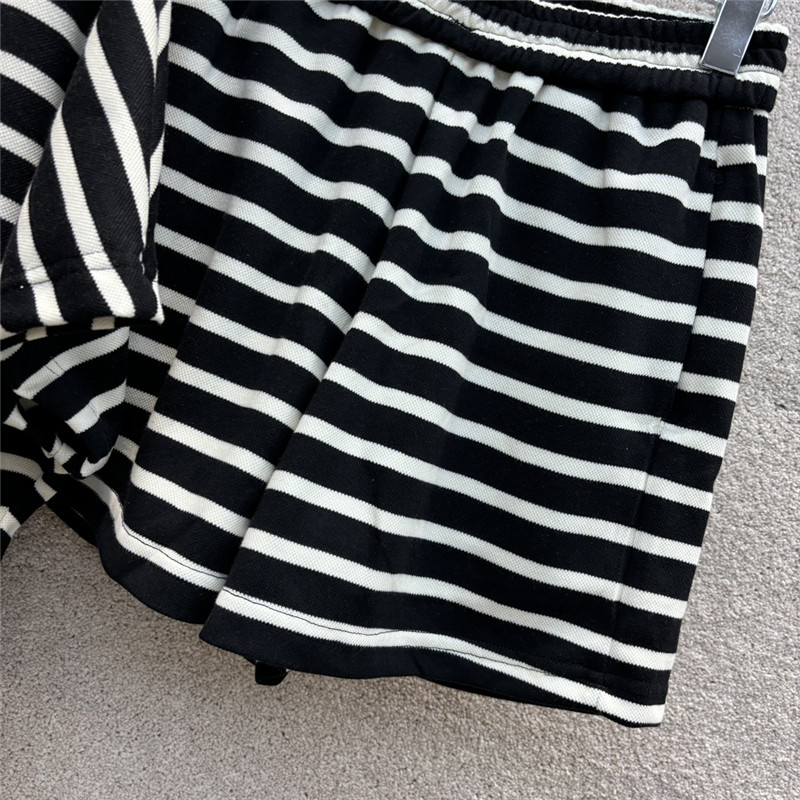 prada triangle logo decorative striped suit replica d&g clothing