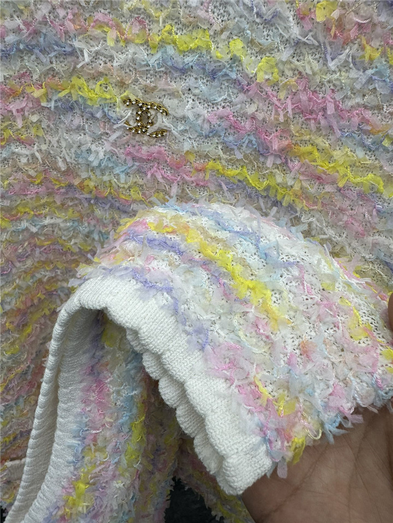 Ch**el striped knitted vest dress replica clothing sites