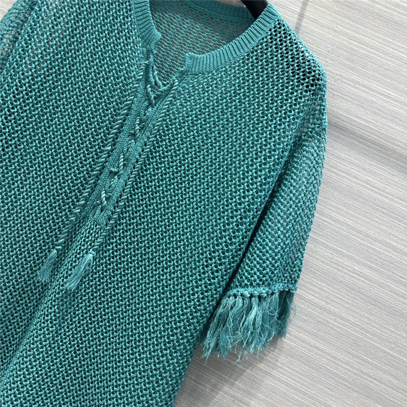 D10r hollow crochet knitted cardigan dress replica clothes