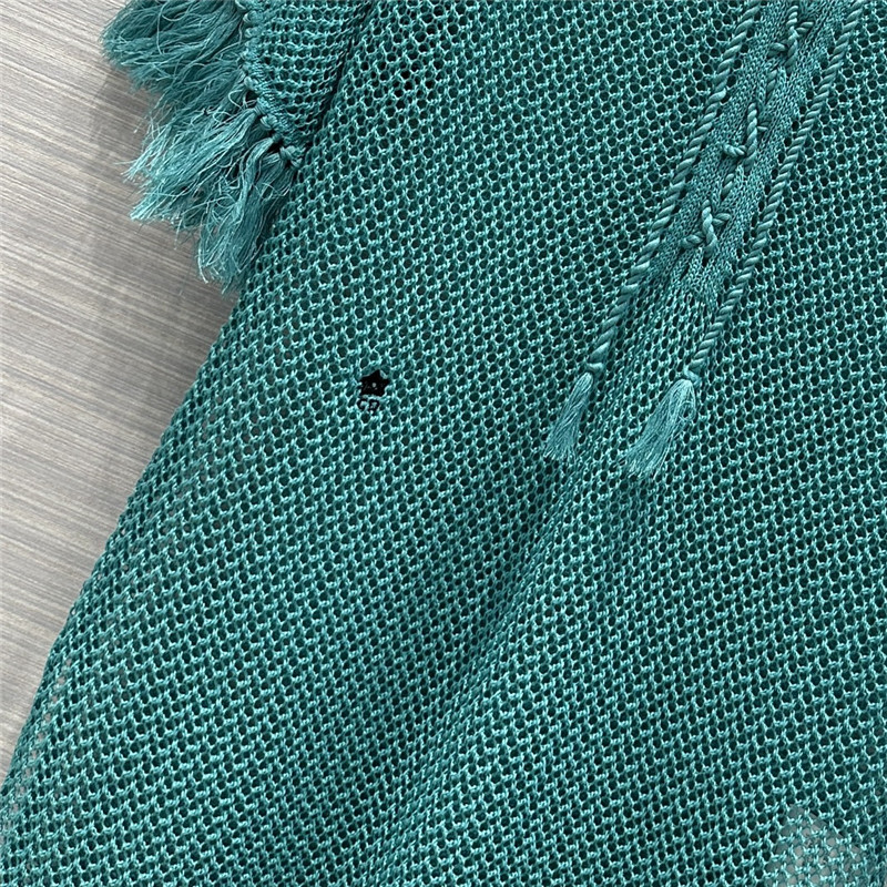 D10r hollow crochet knitted cardigan dress replica clothes