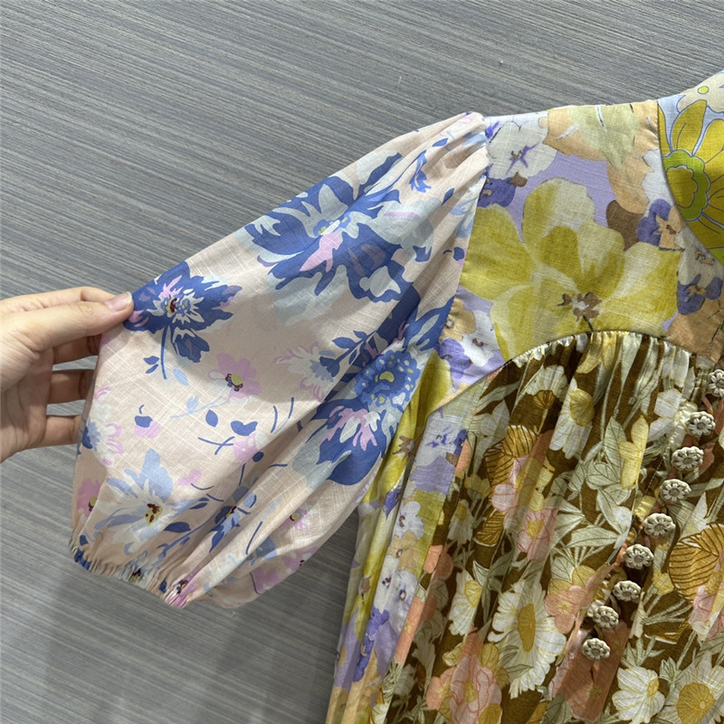 zimm palace style puff sleeve dress replica d&g clothing