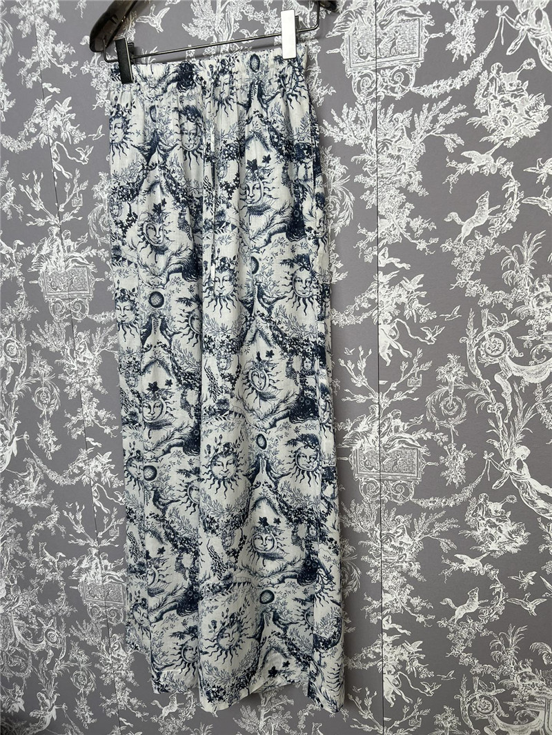 D10r sunflower wide-leg trousers replica designer clothes