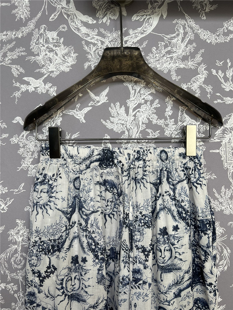 D10r sunflower wide-leg trousers replica designer clothes