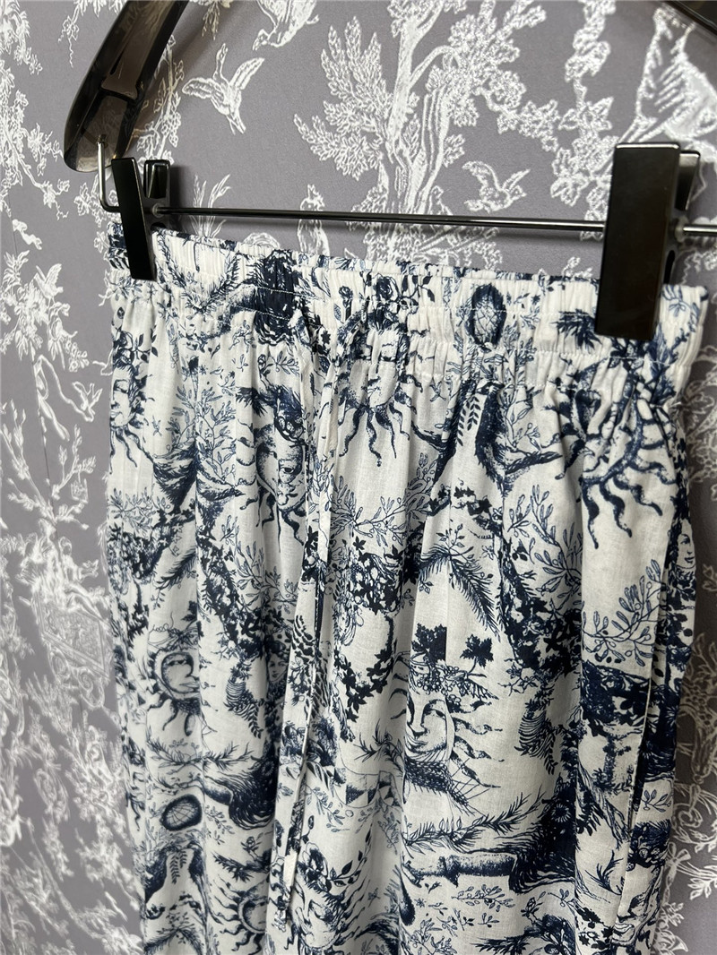 D10r sunflower wide-leg trousers replica designer clothes