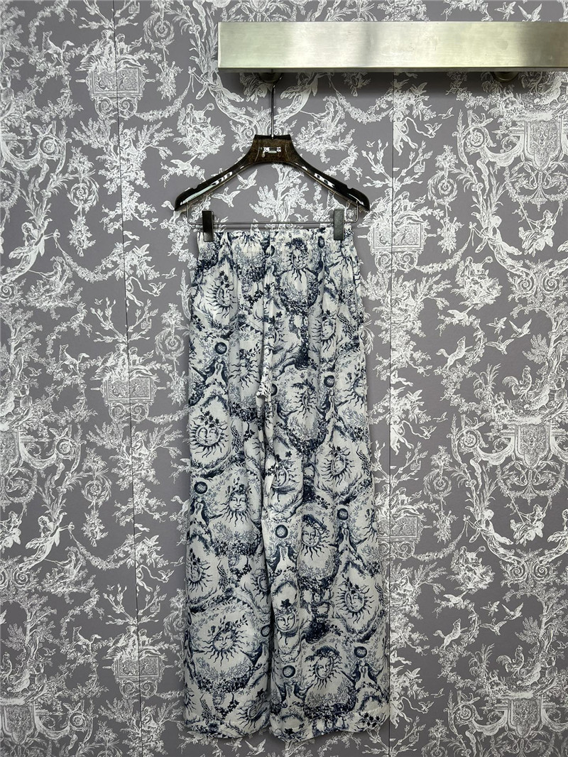 D10r sunflower wide-leg trousers replica designer clothes