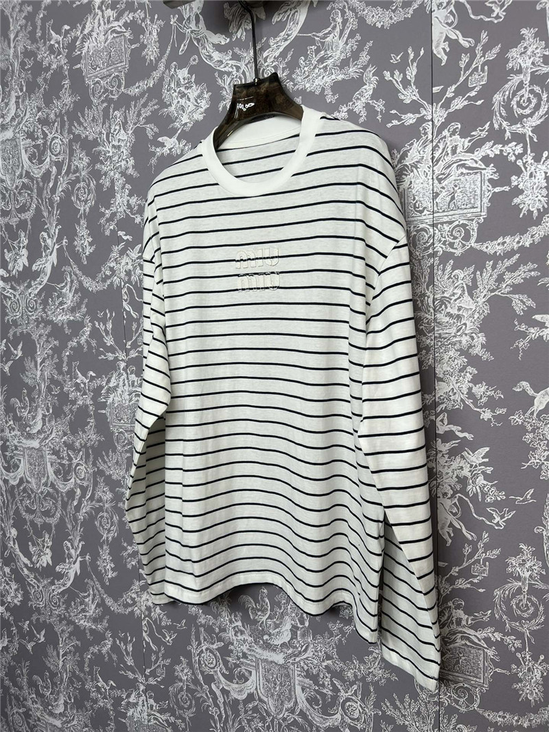 M1um1u new striped long sleeve replica d&g clothing