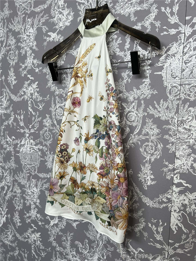 D10r halterneck silk top replica designer cloth