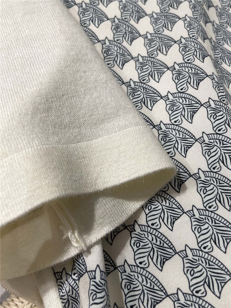 Hermes polo collar top replica designer clothes