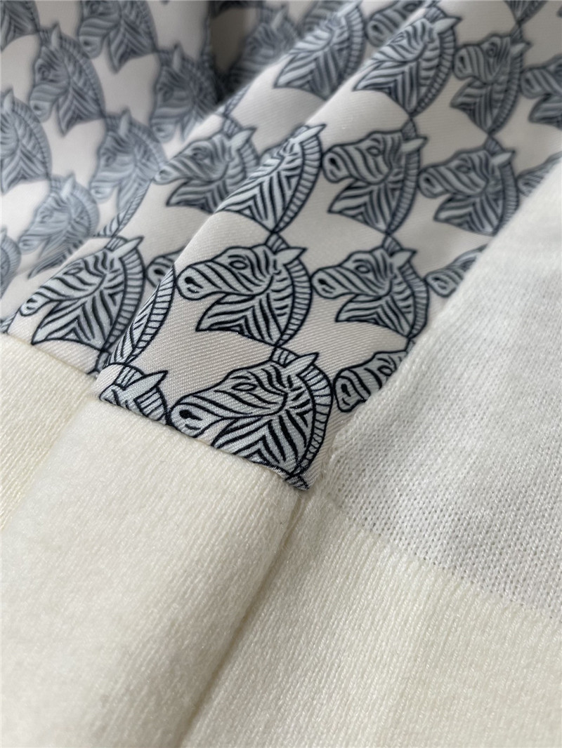 Hermes polo collar top replica designer clothes