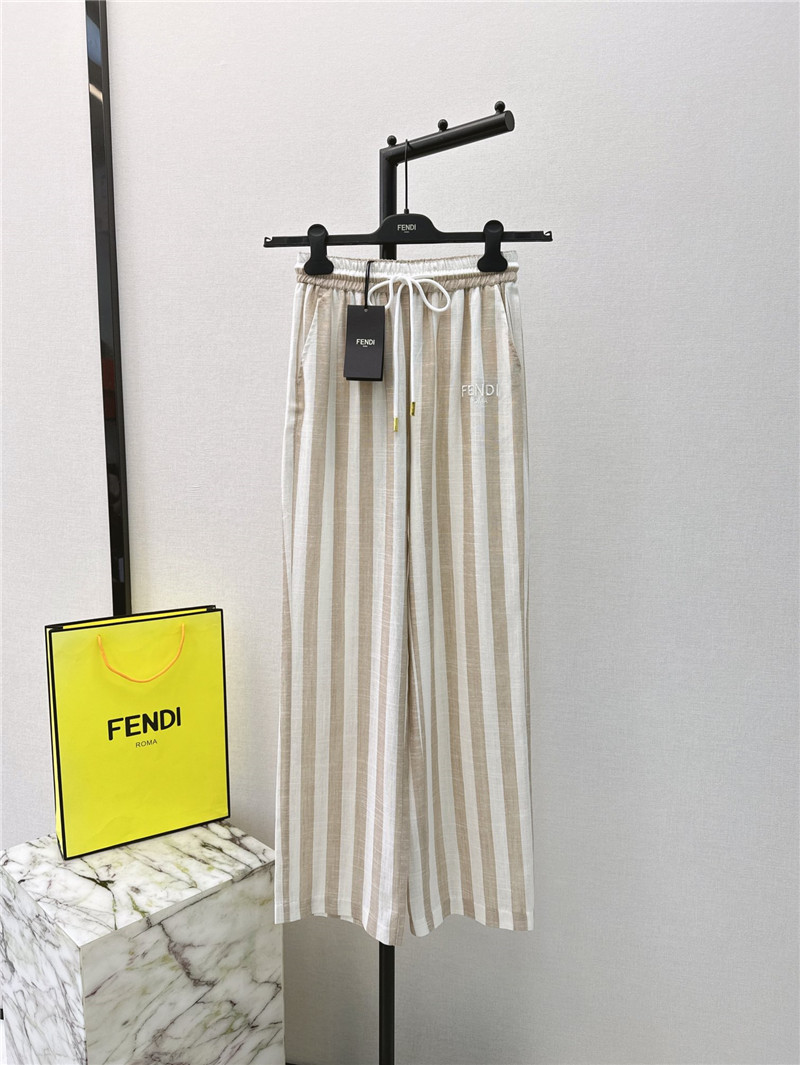 fendi striped straight pants cheap replica designer clothes