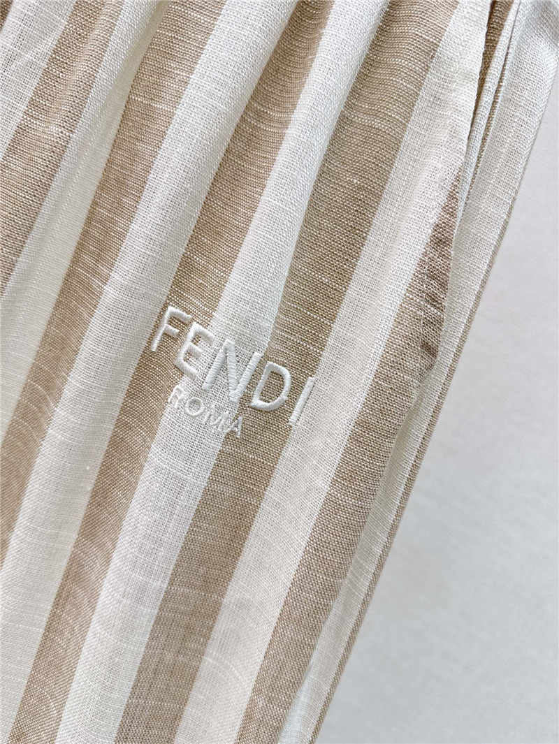 F**di striped straight pants cheap replica designer clothes