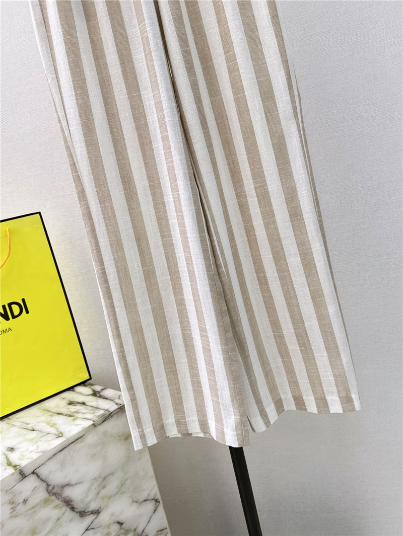 F**di striped straight pants cheap replica designer clothes