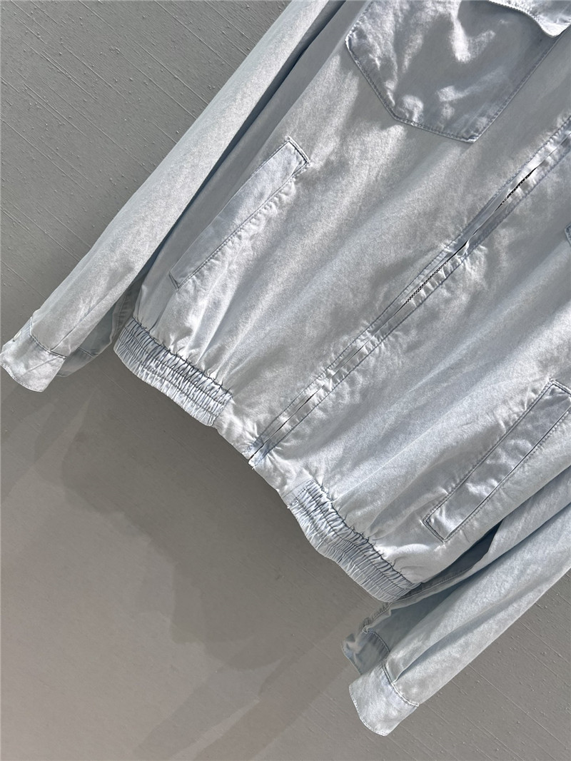 miumiu zipper denim jacket replicas clothes