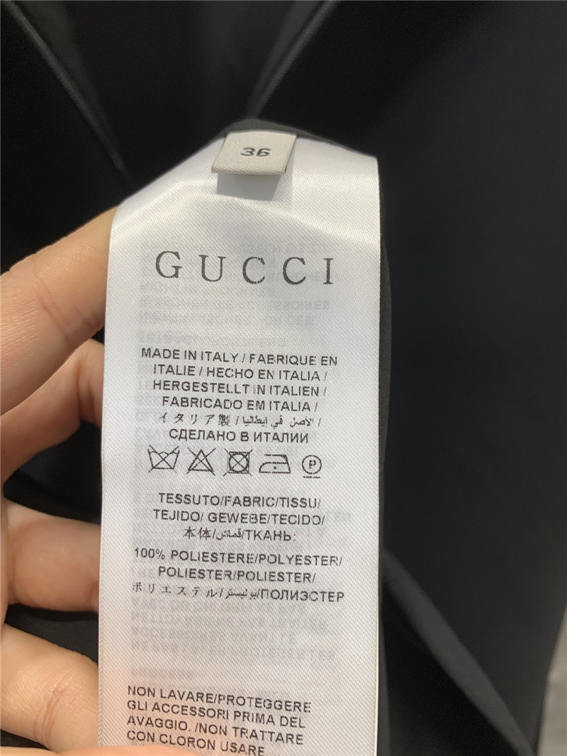 Gucci crew neck short sleeve dress replica designer clothes