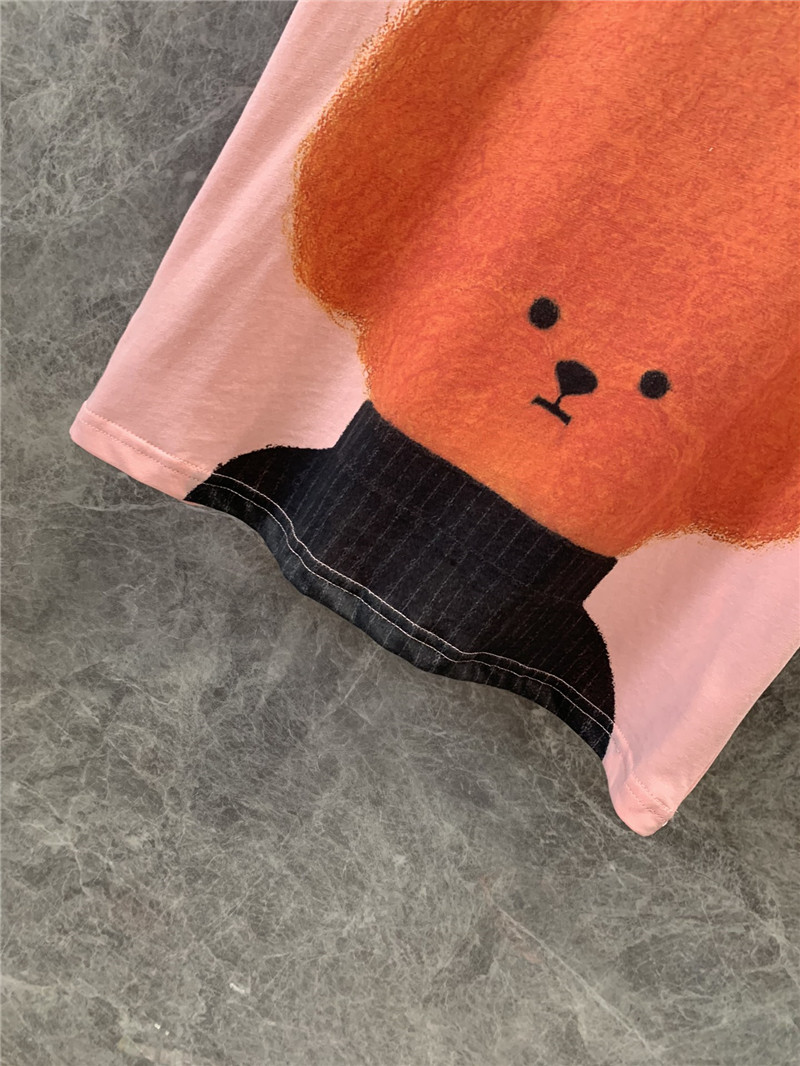 Gvc*1 cartoon dog fun print short sleeve t-shirt replica clothing