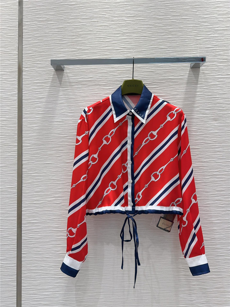 Gucci printed shirt replica designer clothes