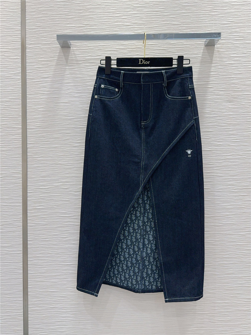 dior denim slit skirt replica d&g clothing