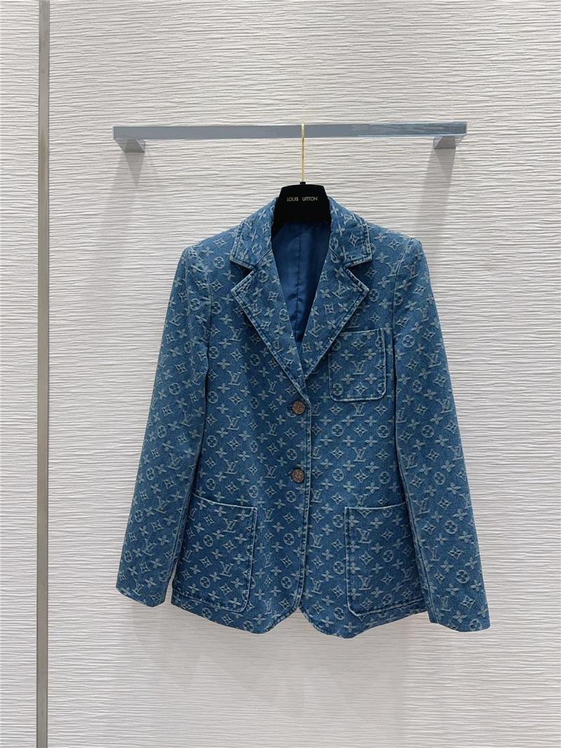 louis vuitton LV denim top replica clothing sites
