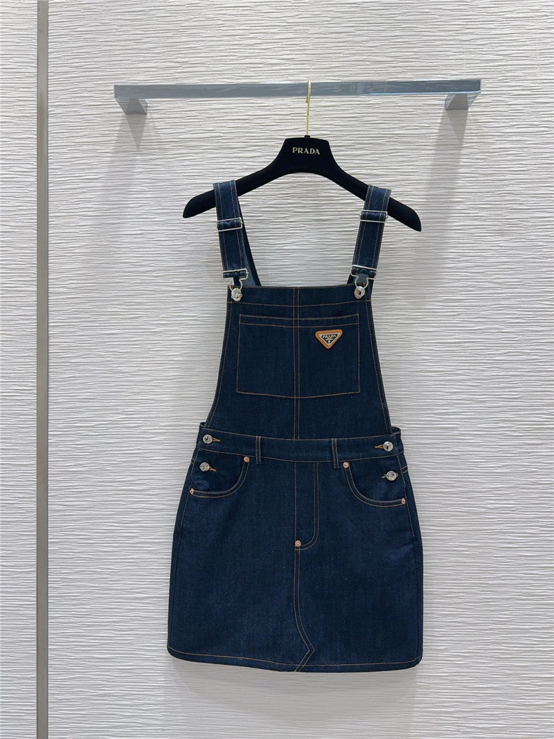 prada denim overalls replica designer clothes