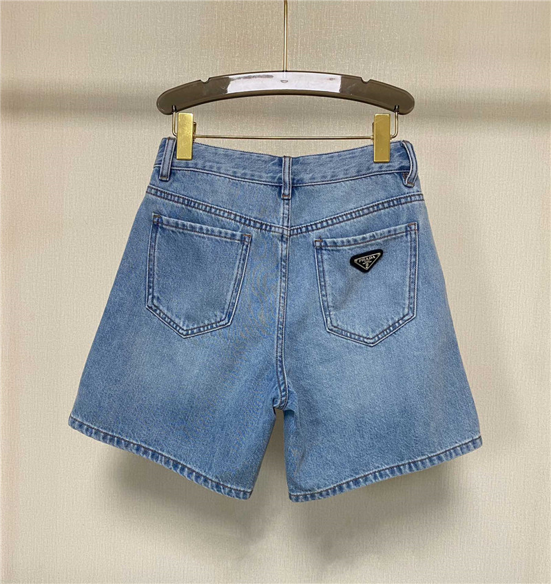 Pra*a high waist denim shorts replica d&g clothing